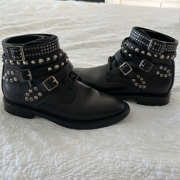 Saint Laurent Paris Moto boots. 37 1/2. Excellent condition - Picture 3 of 10